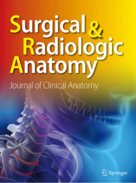 論文がSurgical and Radiologic Anatomyにアクセプトされました